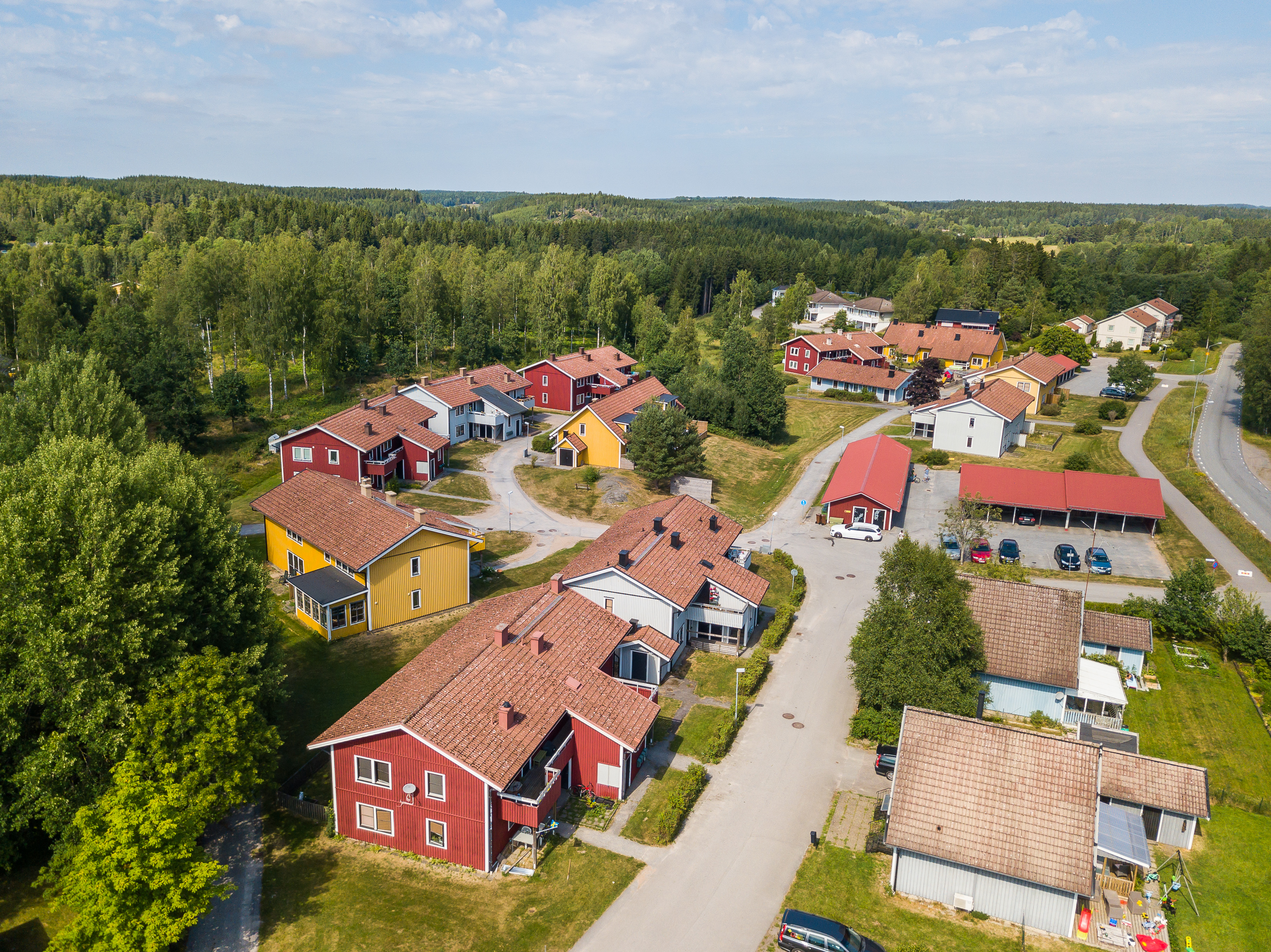 Vy över Konvaljvägen